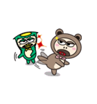 BubbleBear V.S. TinyKappa（個別スタンプ：14）