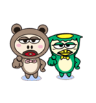 BubbleBear V.S. TinyKappa（個別スタンプ：19）