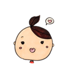 まる顔女子 2（個別スタンプ：8）