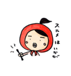 まる顔女子 2（個別スタンプ：40）