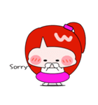a fat girl（個別スタンプ：17）