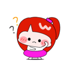 a fat girl（個別スタンプ：36）