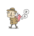 Shy Grandpa and PINDY the Bear（個別スタンプ：32）