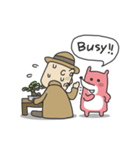 Shy Grandpa and PINDY the Bear（個別スタンプ：33）