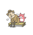 Shy Grandpa and PINDY the Bear（個別スタンプ：38）