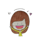 手描きの女の子（個別スタンプ：6）