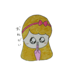 手描きの女の子（個別スタンプ：9）