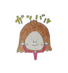 手描きの女の子（個別スタンプ：21）