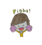 手描きの女の子（個別スタンプ：24）