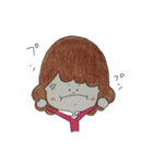 手描きの女の子（個別スタンプ：30）