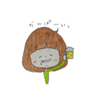 手描きの女の子（個別スタンプ：34）