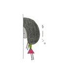 手描きの女の子（個別スタンプ：37）
