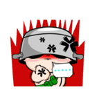 Soy the grumpy soldier（個別スタンプ：2）