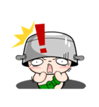 Soy the grumpy soldier（個別スタンプ：4）