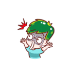 Green Hair Boy（個別スタンプ：19）