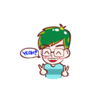 Green Hair Boy（個別スタンプ：20）