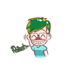 Green Hair Boy（個別スタンプ：22）