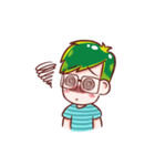 Green Hair Boy（個別スタンプ：28）