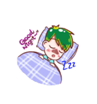 Green Hair Boy（個別スタンプ：37）