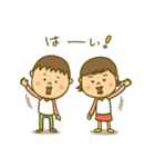 男の子♂と女の子♀（個別スタンプ：1）