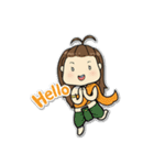 Bee Bie and cute little cat（個別スタンプ：1）