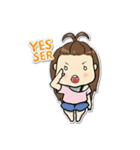 Bee Bie and cute little cat（個別スタンプ：4）