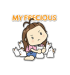 Bee Bie and cute little cat（個別スタンプ：8）