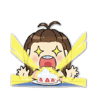 Bee Bie and cute little cat（個別スタンプ：13）