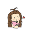 Bee Bie and cute little cat（個別スタンプ：15）