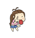 Bee Bie and cute little cat（個別スタンプ：17）