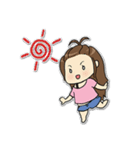 Bee Bie and cute little cat（個別スタンプ：18）