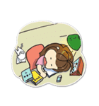 Bee Bie and cute little cat（個別スタンプ：24）