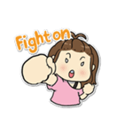 Bee Bie and cute little cat（個別スタンプ：35）