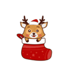 Christmas Deer Winter Snow Set（個別スタンプ：7）