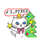 元気な白猫ちゃん 秋冬編（個別スタンプ：21）