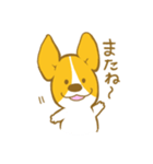 あいさつ編 コーギーたろう（個別スタンプ：24）