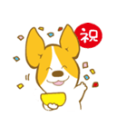 あいさつ編 コーギーたろう（個別スタンプ：37）