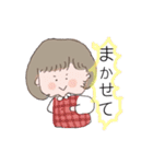 ほっぺたぷにぷにのおんなのこ（個別スタンプ：12）