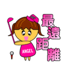 Angel Baby - Golf（個別スタンプ：16）