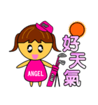 Angel Baby - Golf（個別スタンプ：18）