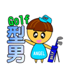 Angel Baby - Golf（個別スタンプ：31）