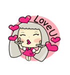 Ploy: Girl in colorful world (Eng ver.)（個別スタンプ：1）