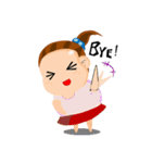 Wantika the chubby girl（個別スタンプ：40）