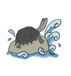 Turtles like to sleep（個別スタンプ：26）