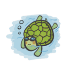 Turtles like to sleep（個別スタンプ：31）