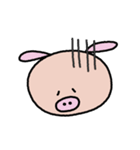 ぶたくんとトリさん（個別スタンプ：3）