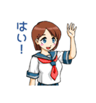 制服コスプレ女子（個別スタンプ：33）