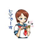 制服コスプレ女子（個別スタンプ：37）