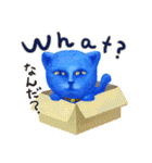愛しの青い猫キャットブルーニ！（個別スタンプ：2）