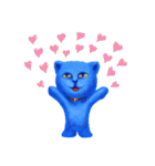 愛しの青い猫キャットブルーニ！（個別スタンプ：27）